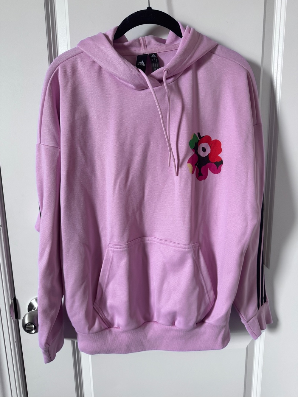 NWOT-Adidas x Marimekko hoodie features iconic Finnish designer's floral logo-XS